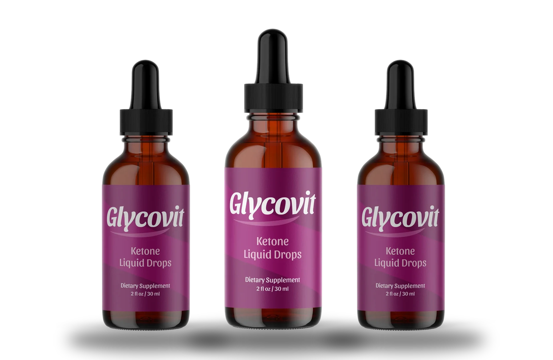2 + 1 Bottles of Glycovit Ketone Liquid Drops